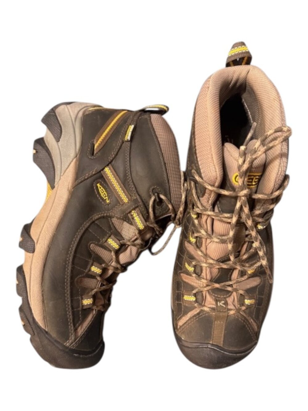 KEEN Targhee II Mid Waterproof Hiking Boots Men's Size 10 Canteen/Olive 1002375